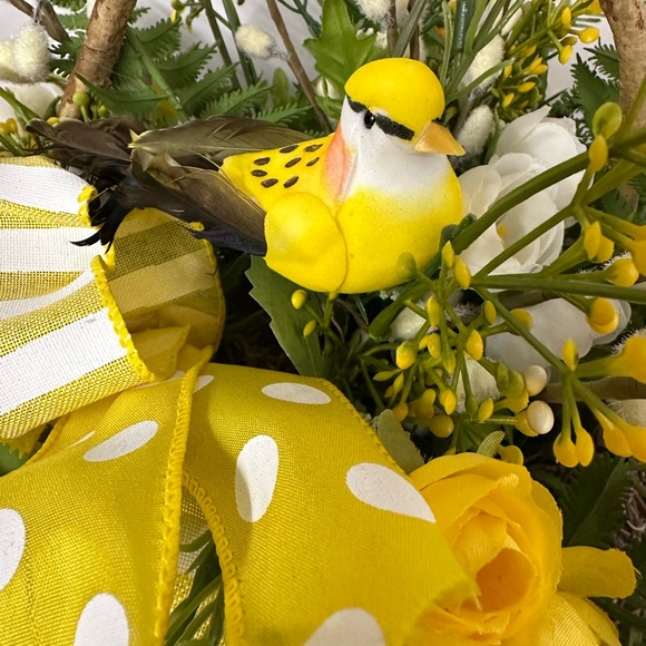 Yellow Spring Floral Basket - Picture 4 of 4